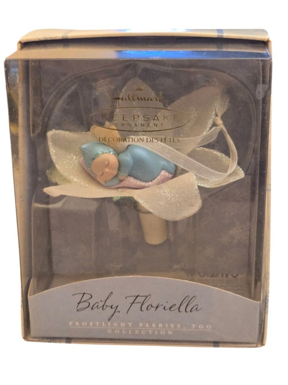 Hallmark Keepsake Ornament Baby Floriella Frostlight Faeries 2002 Handcrafted De